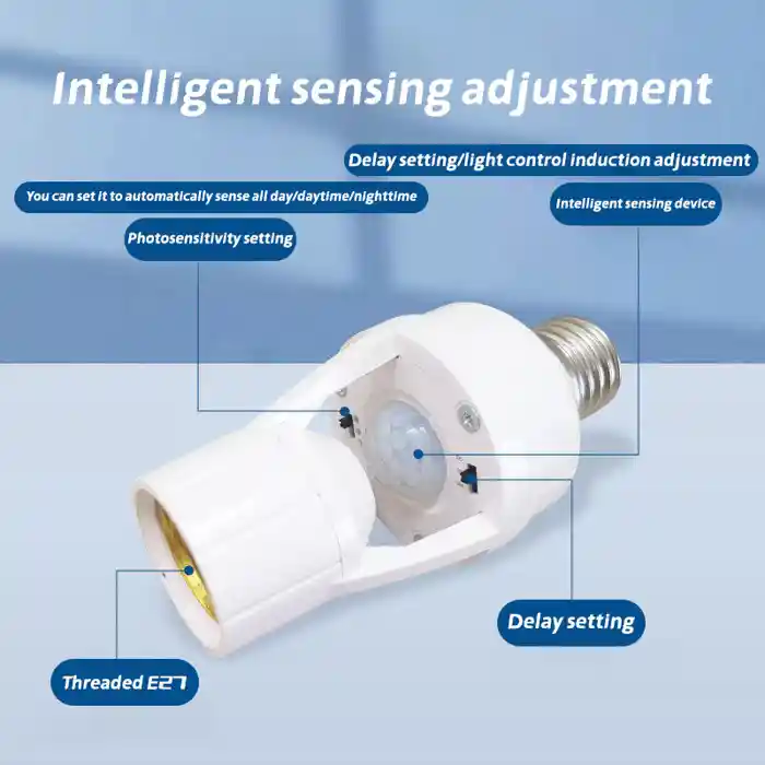 E27 human Infrared Motion Sensor Lamp Holder